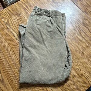 Khaki Corduroy Pants